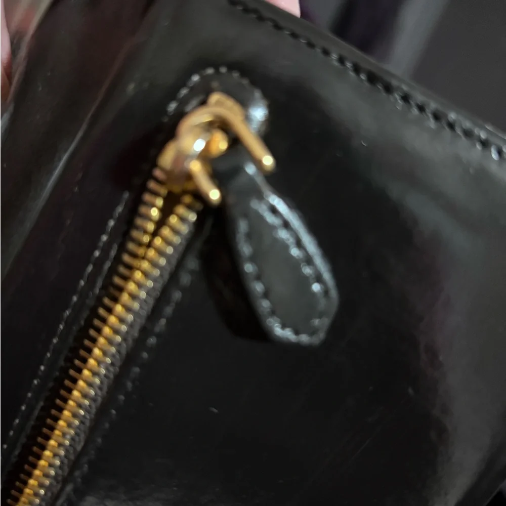 Prada Black Leather Wallet with Gold Hardwares - Picture 12 of 16
